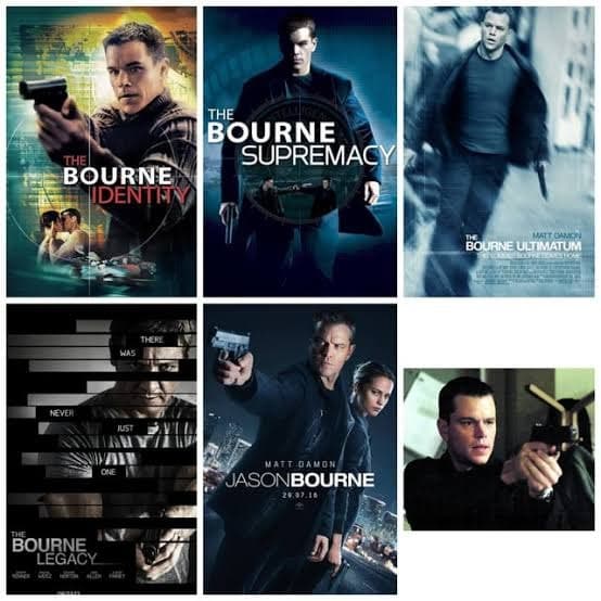 Movie Title : The BOURNE ALL PARTS